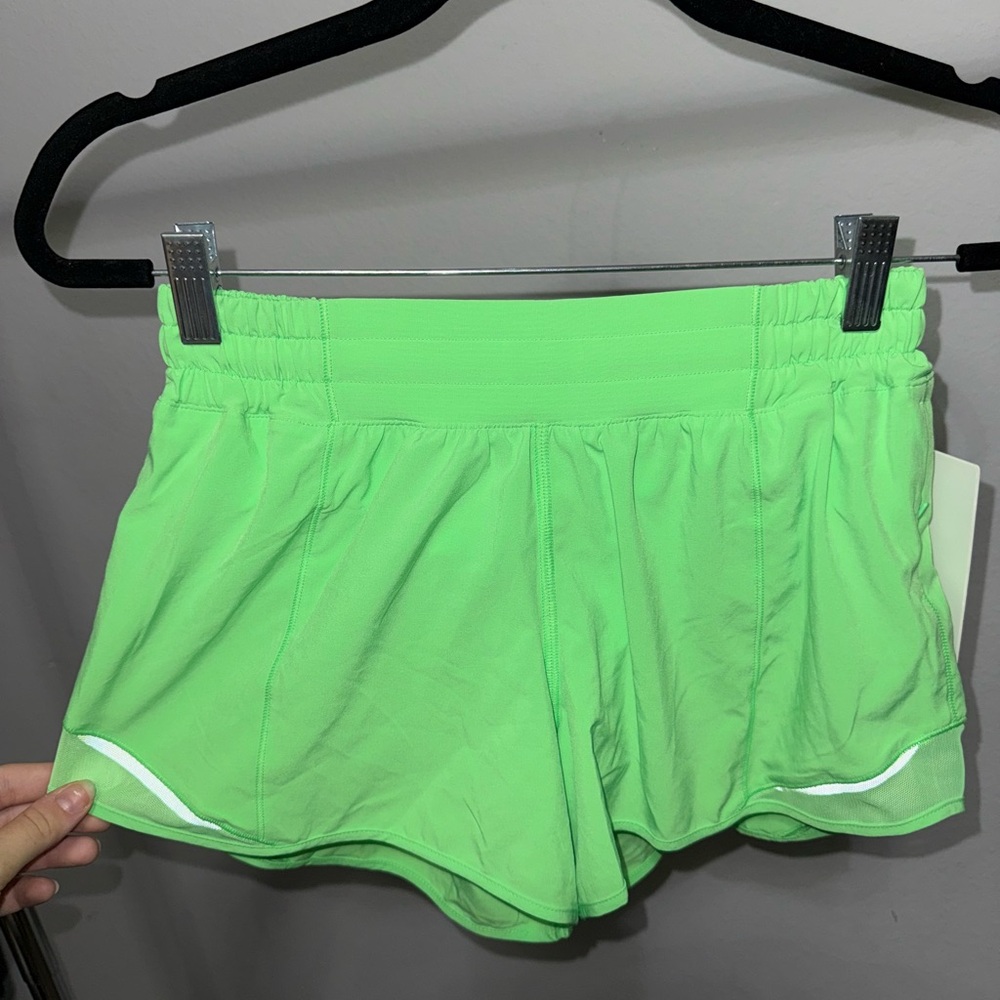 Lululemon Athletica Bright Green Athletic Shorts